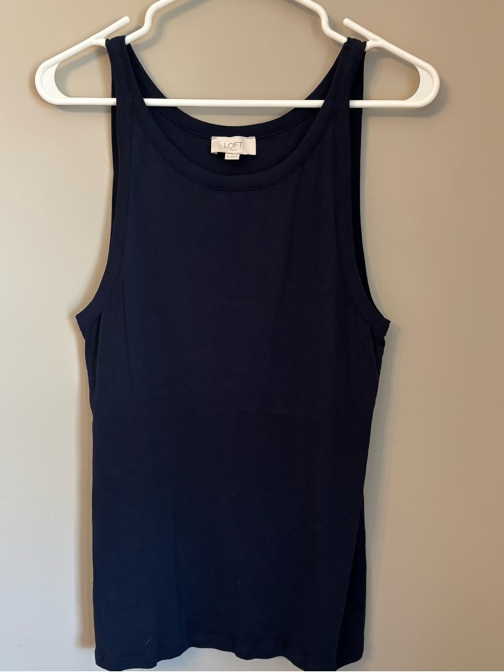 LOFT Midnight Navy Tank Top - Classic Scoop Neck